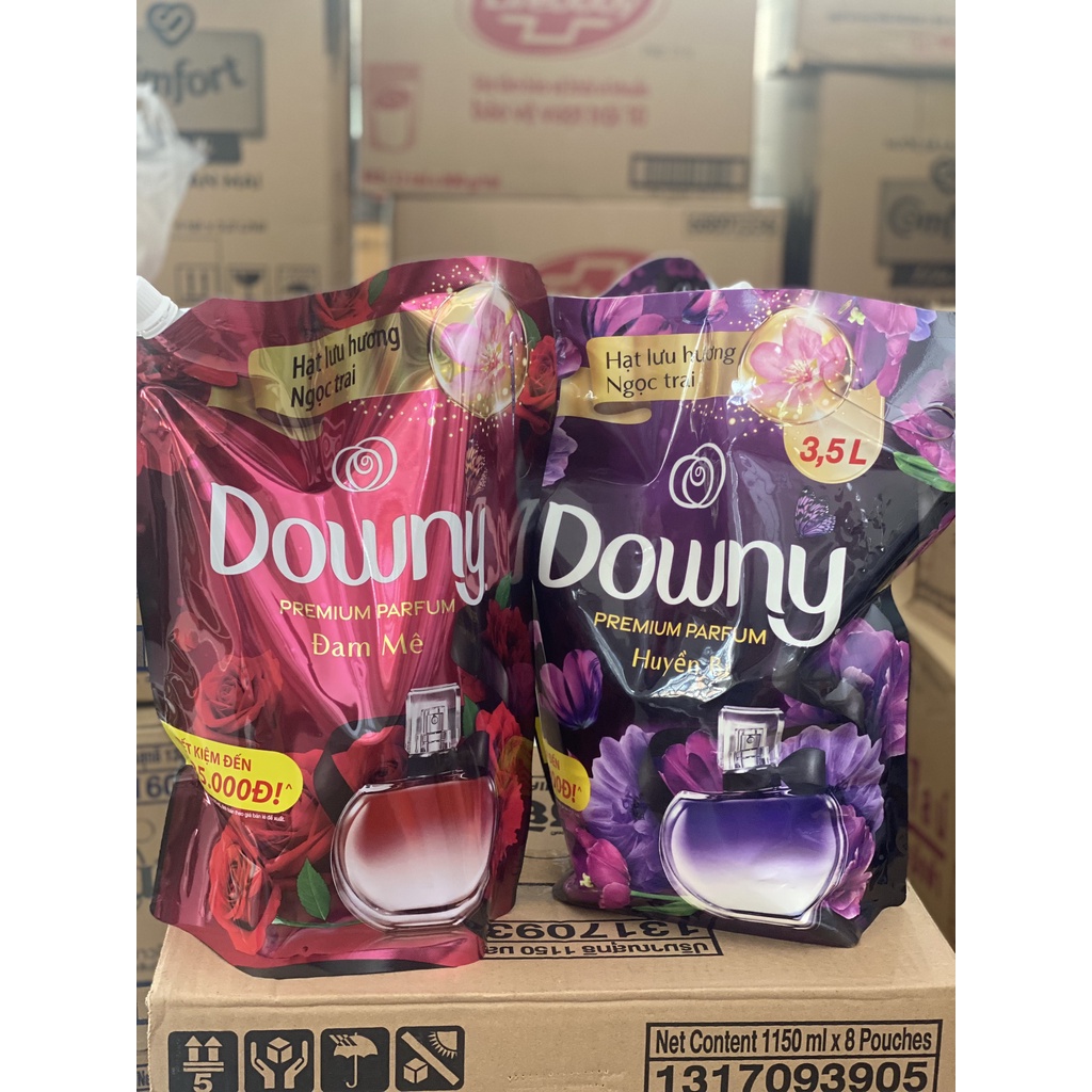 Nước xả vải Downy Hương Nước Hoa túi 2L và 3.5L (mới)