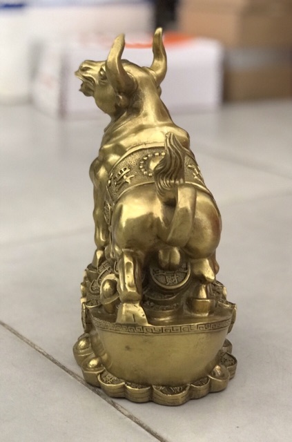 Trâu đứng trên thỏi vàng