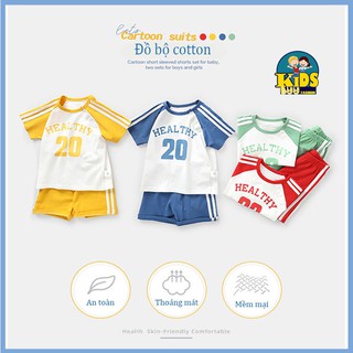 [5 m-5 tuổi/ hàng cao cấp cotton 100%] Đồ Bộ cộc tay KUTE PANDA  cho Bé Trai,Gái, dáng thể thao, thoáng mát