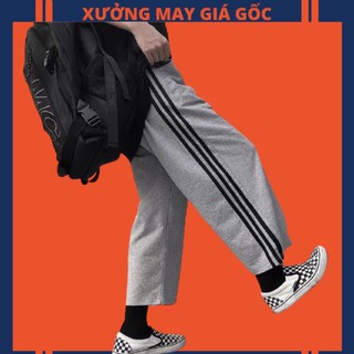 🎆𝐆𝐢𝐚́ 𝐒𝐢̉🎆 qn009 quần ống rộng 3 sọc nỉ ngoại siêu hot