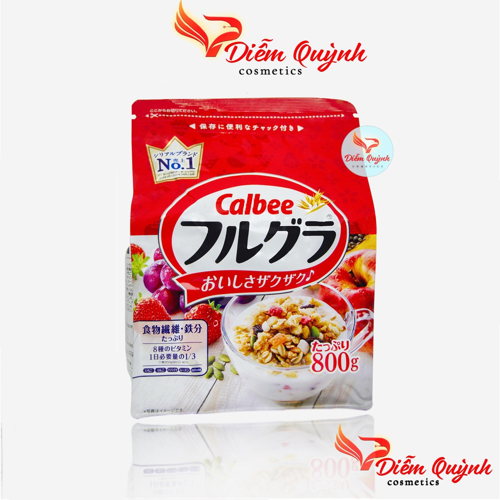 Ngũ Cốc Calbee 800g Nội Địa Nhật Bản - Ngũ Cốc Hoa Quả Callbee sấy khô
