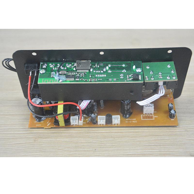 AC 220V 12V 24V Kỹ Thuật Số Bluetooth Stereo Board Khuếch Đại Loa Siêu Trầm Kép Microphone Karaoke Khuếch Đại Cho 8-12 Inch Loa *