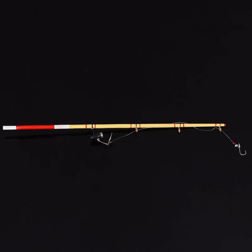 Cần Câu Cá Mini Dễ Thương Tỉ Lệ 1: 12 Dùng Trang Trí Vườn Nhà Búp Bê