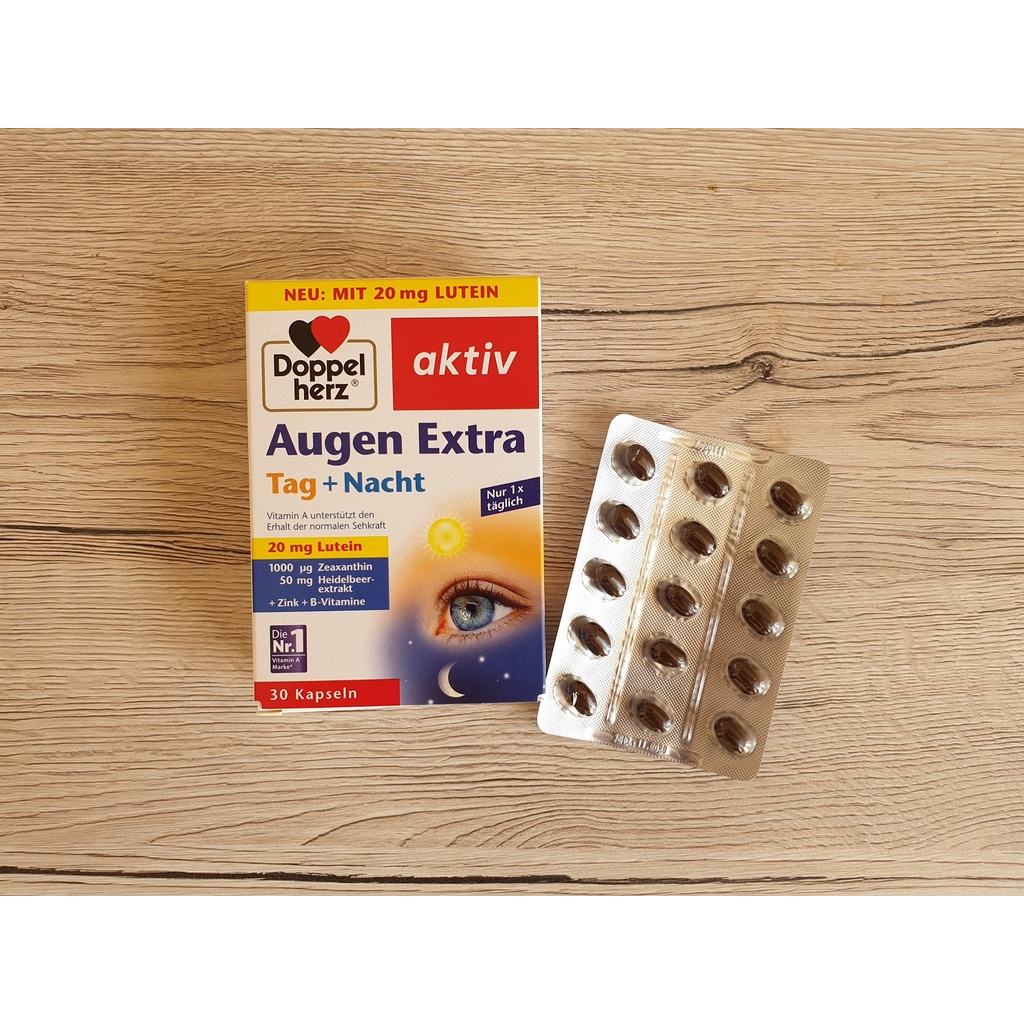 Viên bổ mắt ngày và đêm Doppelherz  - Nhập khẩu Đức