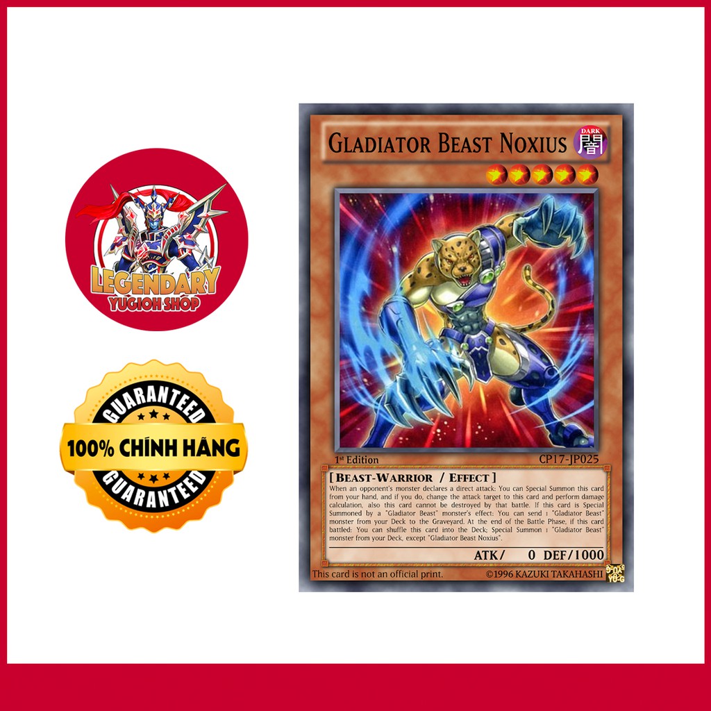 [Thẻ Bài Yugioh Chính Hãng] Gladiator Beast Noxious