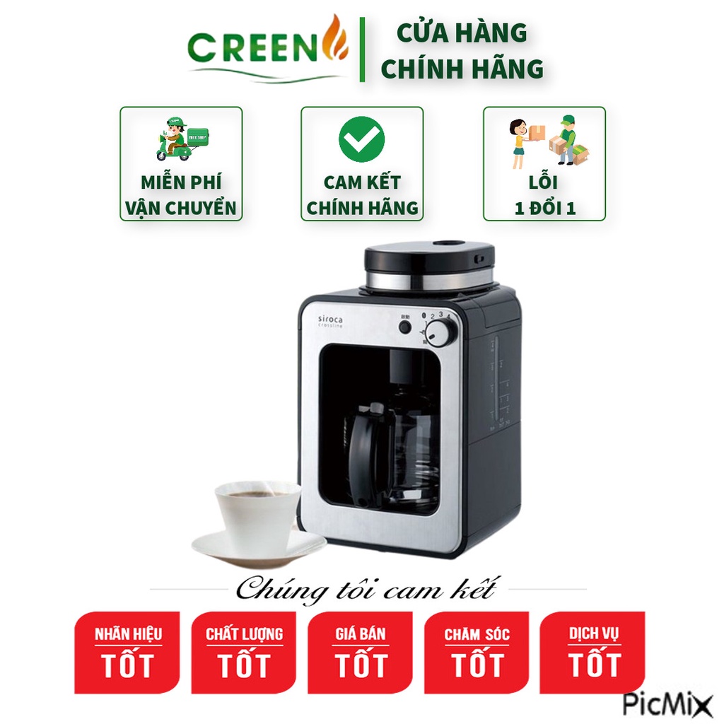 Máy Pha/Xay Cà Phê Tự Động Nội Địa Nhật - Nguồn điện 100V / Công suất 600W