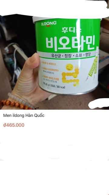 Sữa non-sắt hồng-men vi sinh ildong Hàn quốc - 100 gói