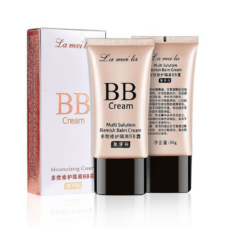 Bộ trang điểm LaMeiLa Kem BB che khuyết điểm + Phấn phủ bột + Chì kẻ mày + Bút kẻ mắt dạ + Mascara + Son kem HT-TL10 | BigBuy360 - bigbuy360.vn