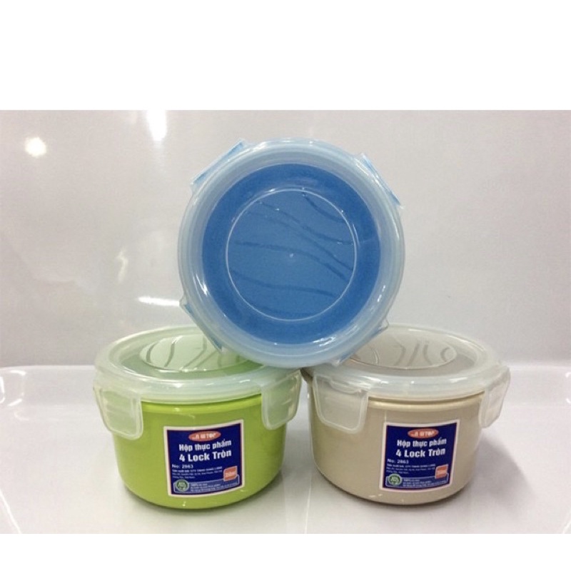 HỘP ĐỰNG THỰC PHẨM CHÒN CÓ KHOÁ GẬP BỐN CẠNH CAO CẤP
