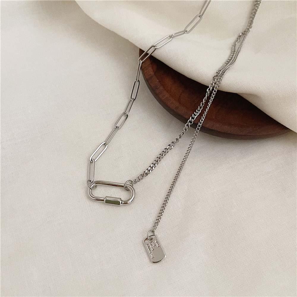 Vòng cổ Choker Mặt Hình Học Đơn Giản Phong Cách Hàn Quốc Cho Nữ