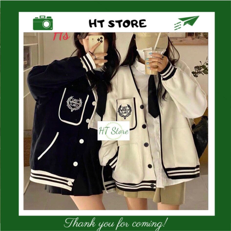 Áo cardigan nữ viền CBLU , chất vải xịn, hàng xịn 2 màu - HT STORE