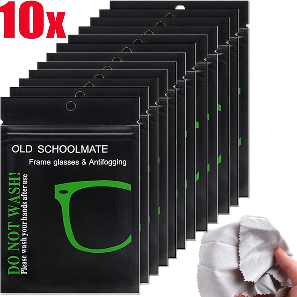 10 Khăn lau kính chống sương mù tái sử dụng tiện lợi