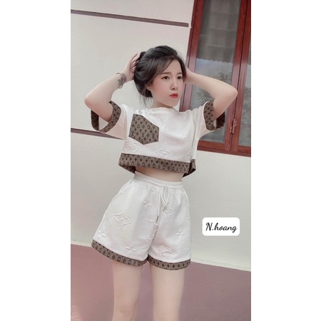 SET BỘ ĐÙI GUCCI XINH HOT NEWW, ĐỒ BỘ XINH MẶT NHÀ ĐẸP HANGG HOTENN