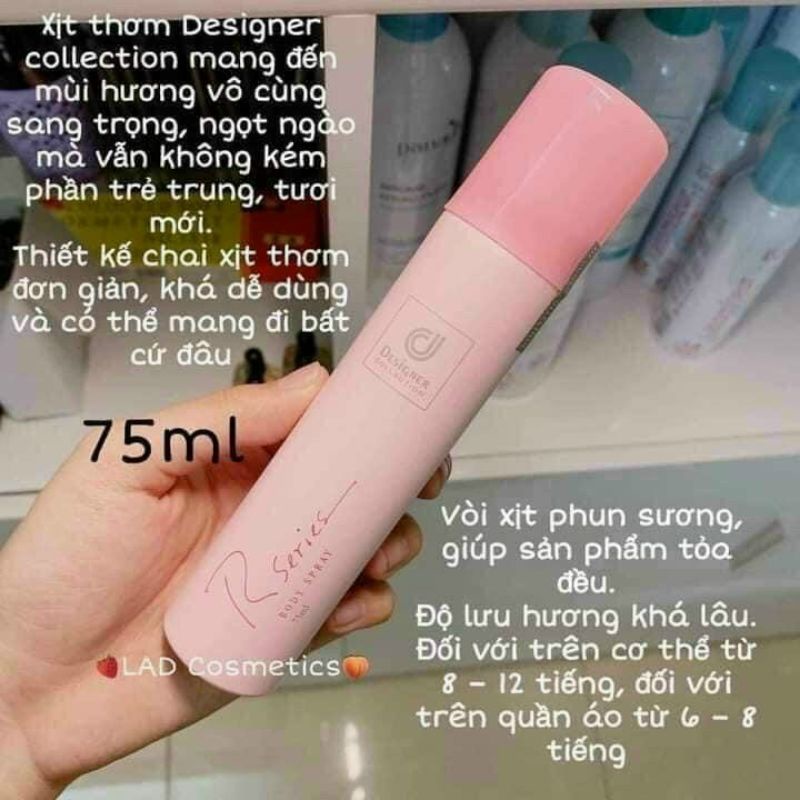 Xịt thơm Rseries body 75ml