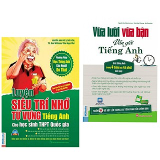 Combo Vừa Lười Vừa Bận Vẫn Giỏi Tiếng Anh + Luyện Siêu Trí Nhớ Từ Vựng Tiếng Anh