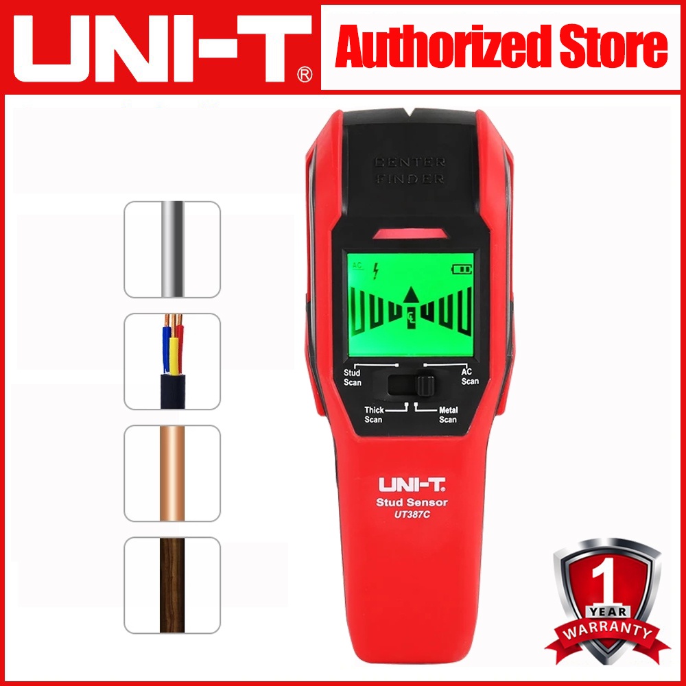 Máy Dò Kim Loại Âm Tường Uni-T UT387C 4 Trong 1