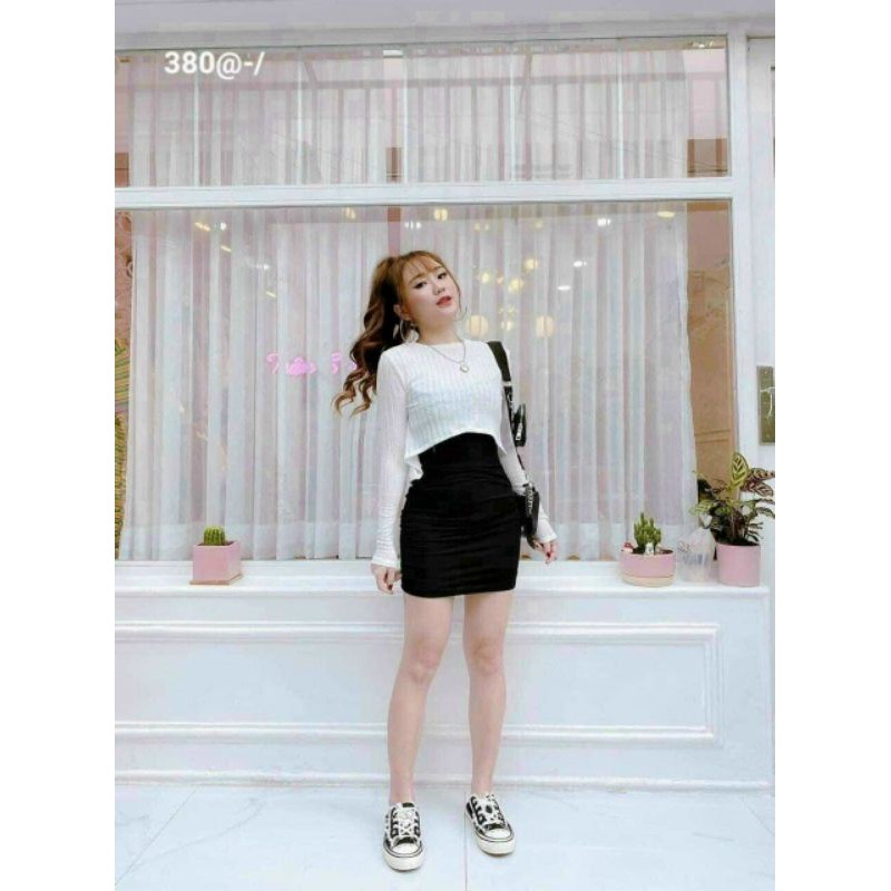 ĐẦM + ÁO KHOÁC DÀI TAY TÔN DÁNG