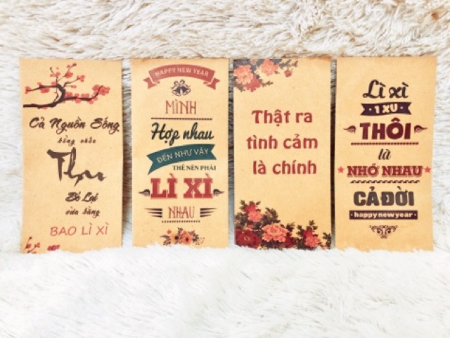 SET 10 BAO LÌ XÌ KRAFT 06