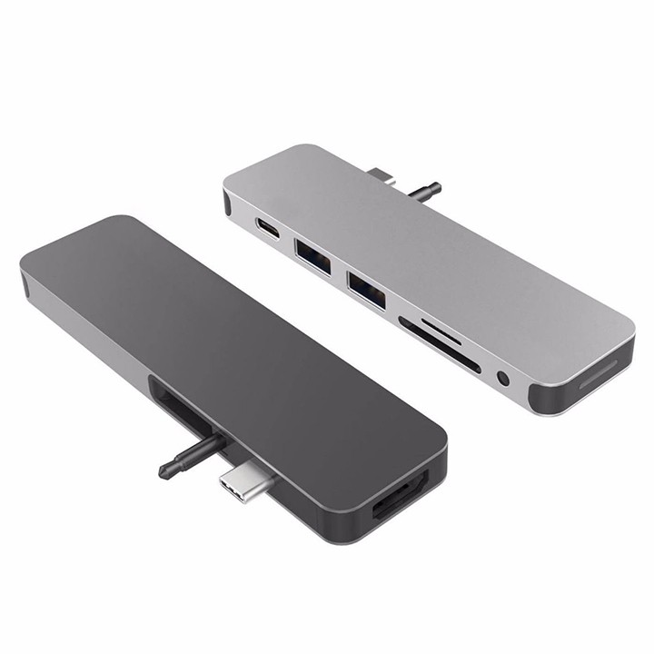 [Cho Macbook] USB-C Hub Cổng chuyển HyperDrive SOLO 7-in-1 GN21D - Follow HIBUCENTER Giảm 5%