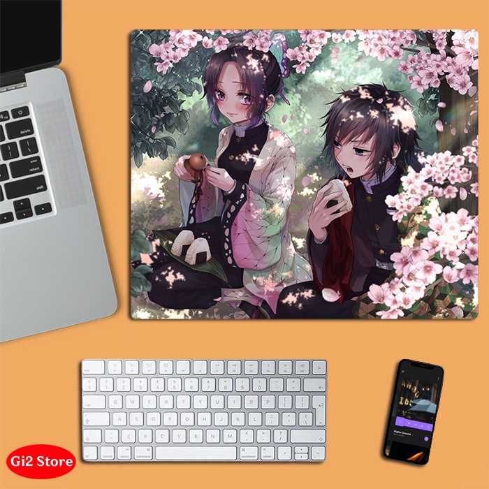 Lót chuột anime Kimetsu No Yaiba - Diệt Quỷ Cứu Nhân - Demon Slayer cỡ nhỏ size 20x24, in 3D đẹp siêu rẻ (mẫu mới)