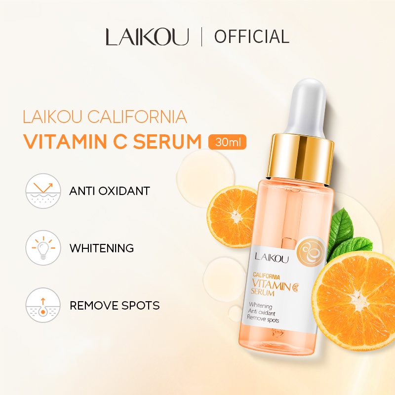 Serum Laikou Vitamin C Loại Bỏ Đốm Đen Làm Trắng Da 30ml