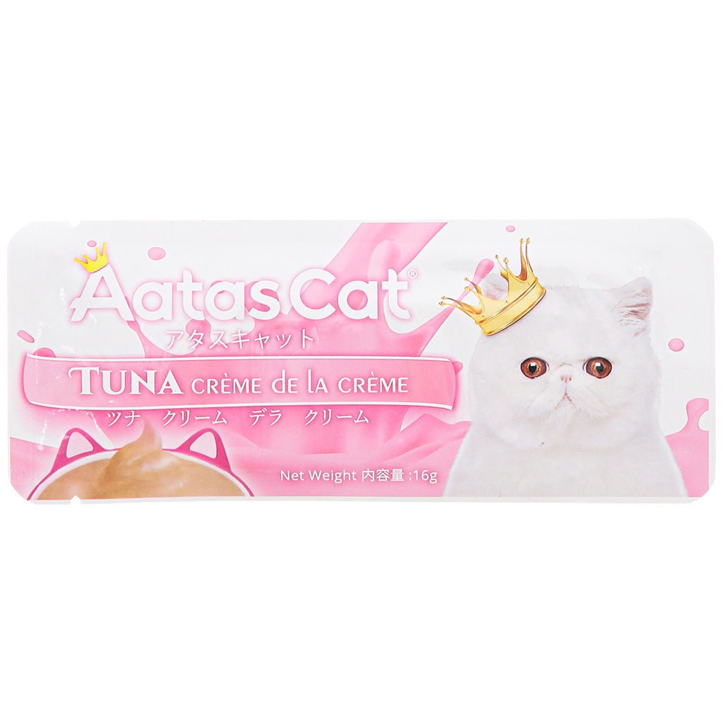 Súp Thưởng Aatas Cat Cho Mèo - Nhập Khẩu Thái Lan Chất Lượng Cao (Gói 16g)
