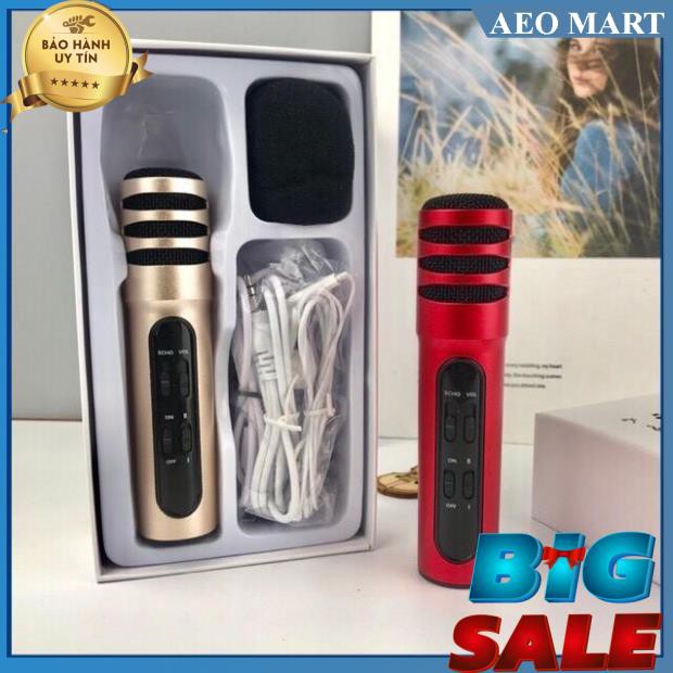 Micro thu âm không cần soundcard,Mic hát karaoke C7 Thu Âm  - Bảo hành uy tín 1 đổi 1