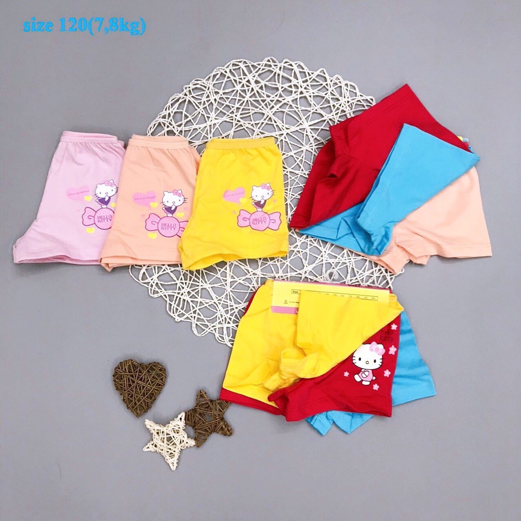 [Sale Hàng Lẻ Size] Quần Chip Đùi Và Chip Tam Giác Bé Gái, Chất Cotton Mềm Mát, Màu Sắc Xinh Yêu