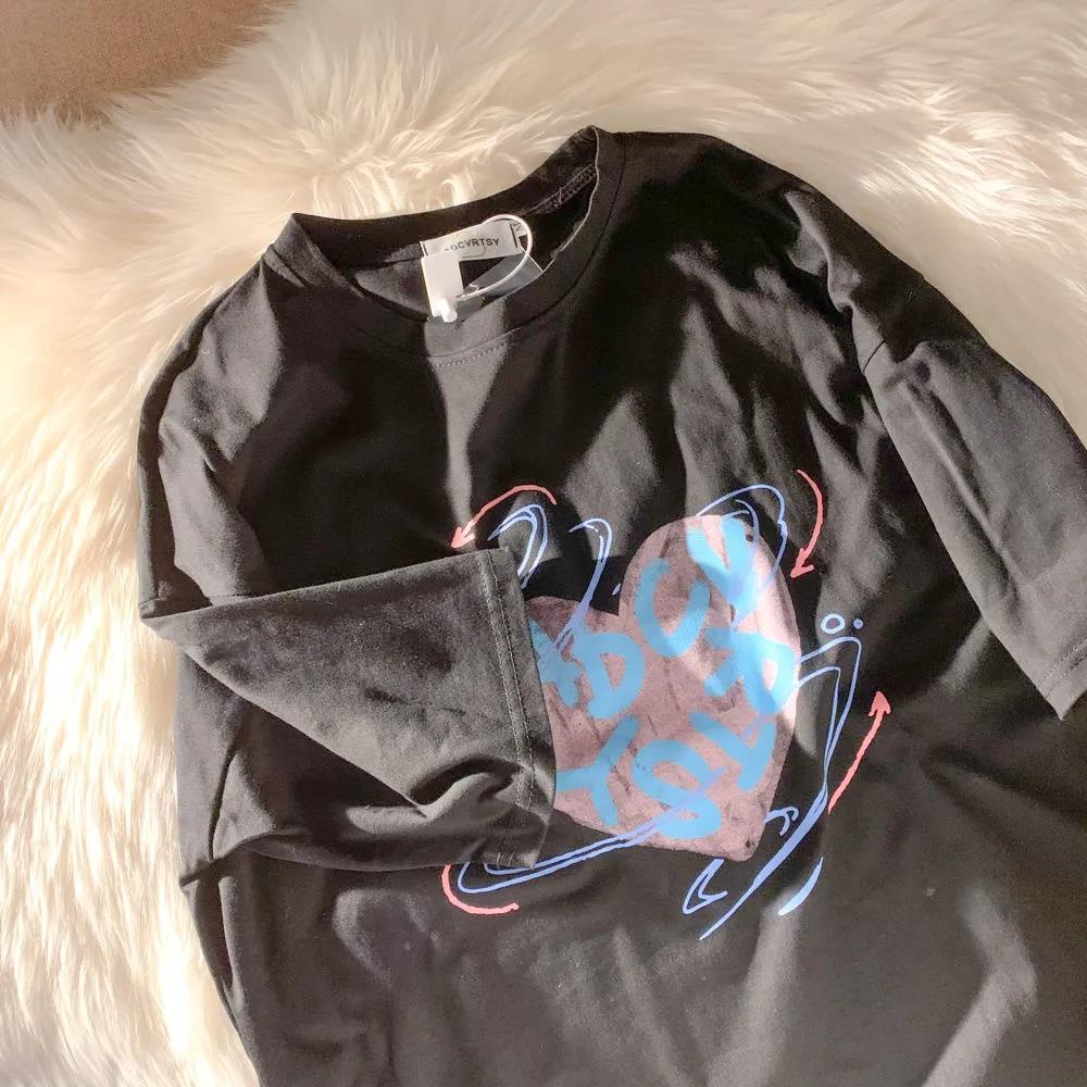 NRVP Áo Thun 100% Cotton Dáng Rộng Thời Trang Hàn Quốc Cho Nữ