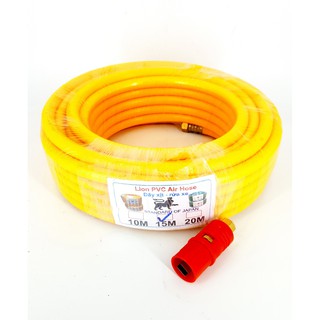 DÂY RỬA XE ÁP LỰC BỐ NỈ LION 10 MÉT + TẶNG 1 ĐẦU BÉC XỊT MỎ VỊT CÓ CHỈNH
