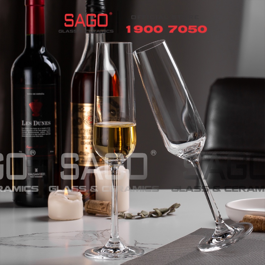 Ly thủy Tinh Pha Lê Uống Vang IDELITA Diamond Red wine Crystal Glasses | Tùy Chọn Dung Tích
