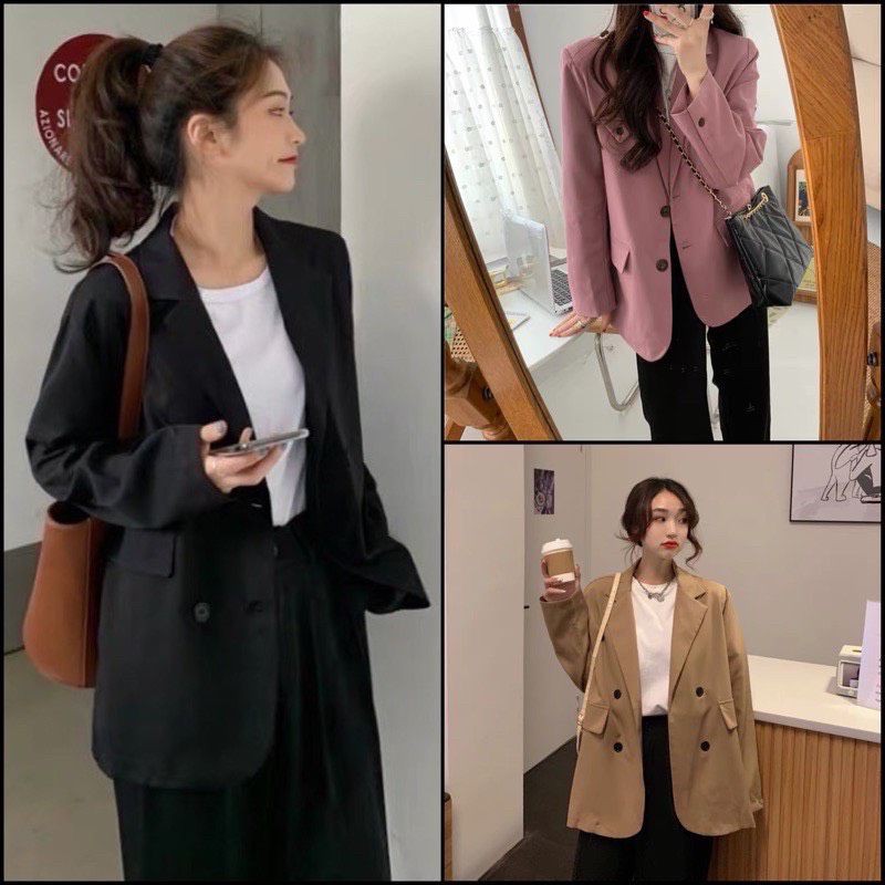 Áo Blazer-Vest nữ 4 nút 1 lớp Hàn Quốc {SẴN SIZE-ĐẶT MAY} | BigBuy360 - bigbuy360.vn