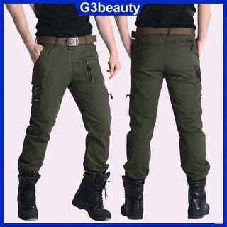 Quần kaki nam  lính thời trang - Hàng nhập khẩu cao cấp (đen/xanh rêu)