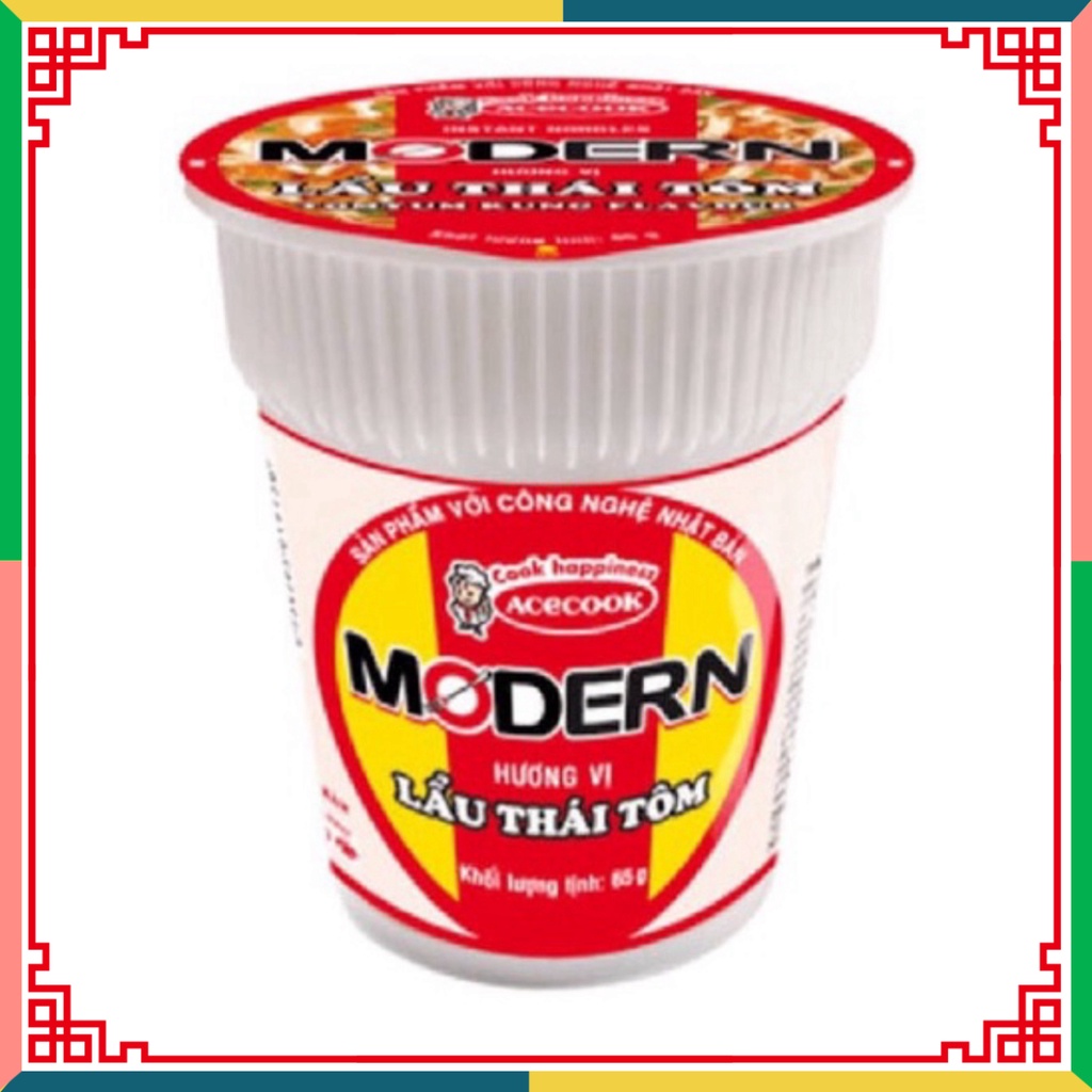 HOT LIKE Mì ly Modern lẩu thái tôm Acecook 65g tiện lợi