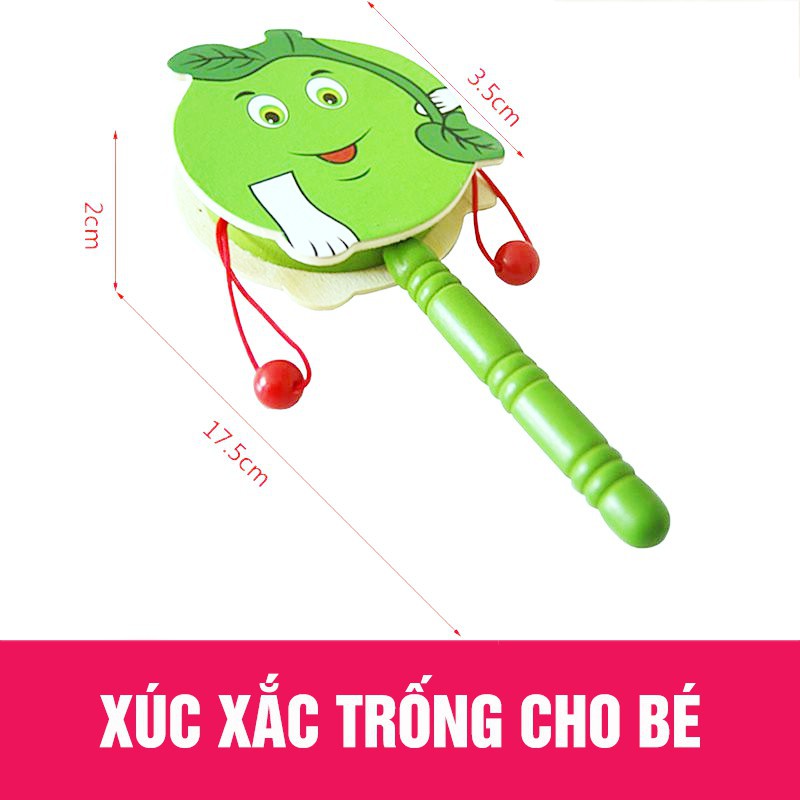 Đồ chơi xúc xắc trống sinh động cho bé