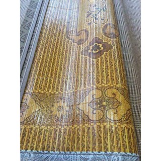Chiếu trúc tăm vân gỗ để lụa loại đẹp