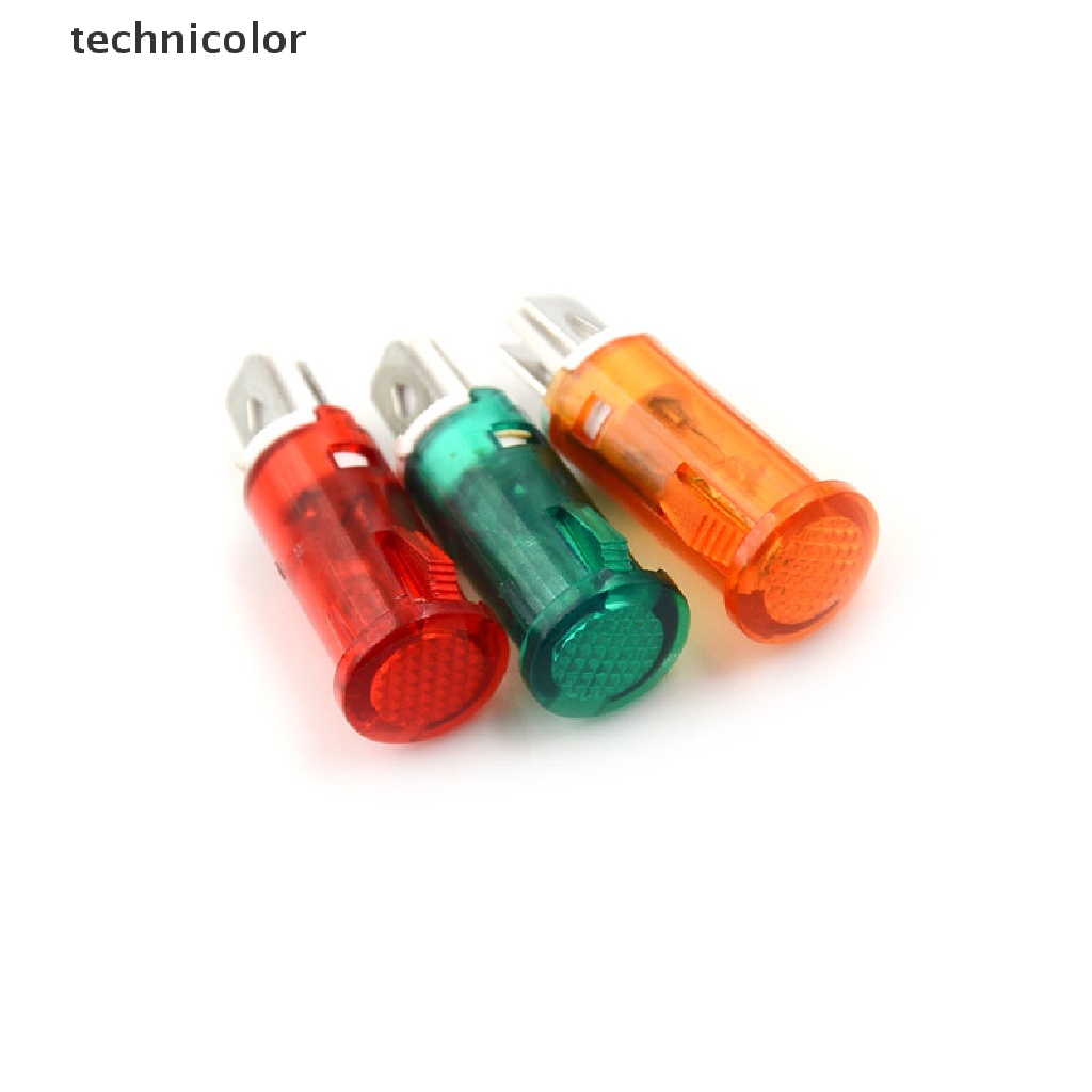 10 Đèn LED Tín Hiệu 10mm 12V 24V 220V Nhiều Màu
