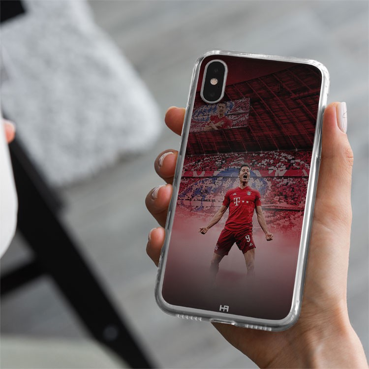 Ốp lưng Lewandowski ăn mừng bàn thắng cho Iphone 5 6 7 8 Plus 11 12 Pro Max X Xr FOO20210026