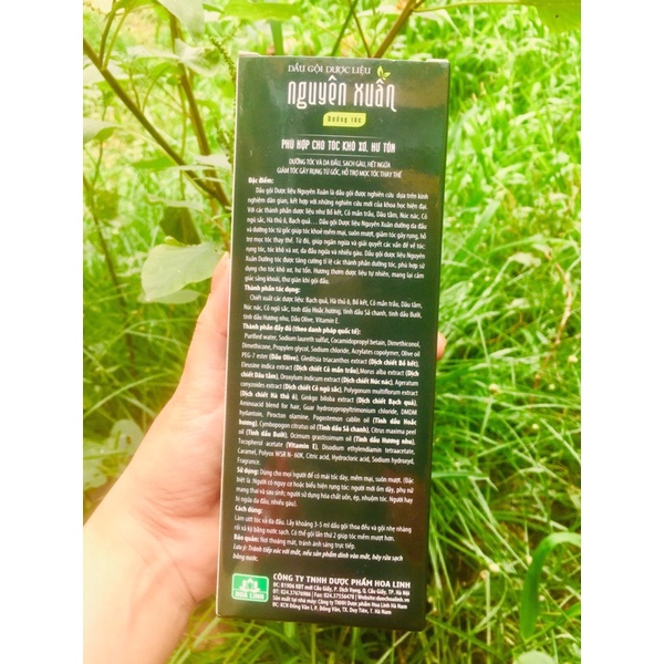 Dầu gội dược liệu dành cho tóc khô sơ hư tổn ngăn rụng tóc Nguyên Xuân chai 200ml