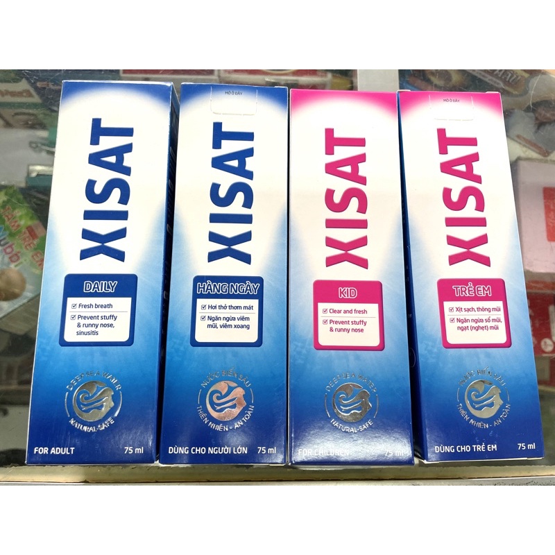 RỬA MŨI XISAT CHAI CÓ VÒI 75ml