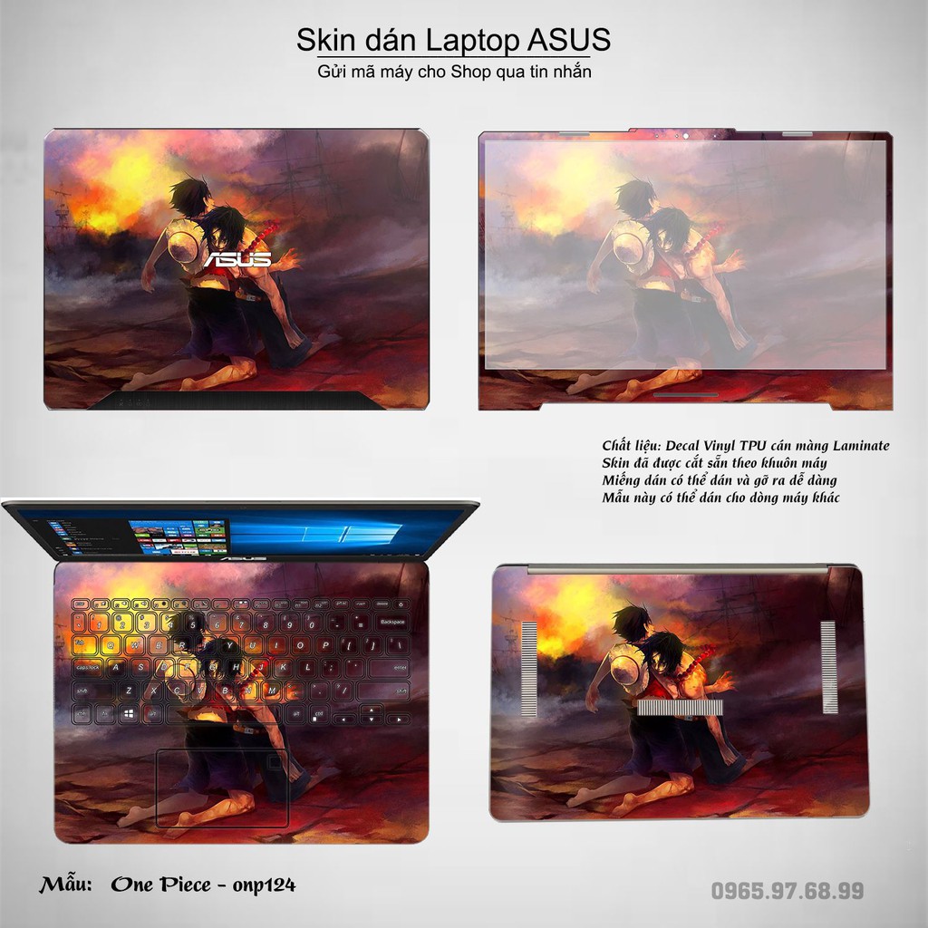 Skin dán Laptop Asus in hình One Piece _nhiều mẫu 14 (inbox mã máy cho Shop)