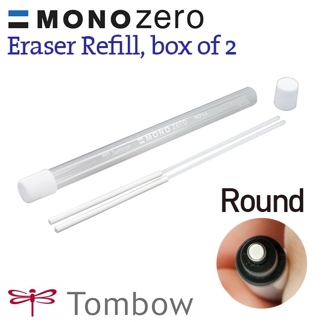 RUỘT BÚT GÔM BẤM TOMBOW MONO ZERO ĐẦU TRÒN EH-KUR