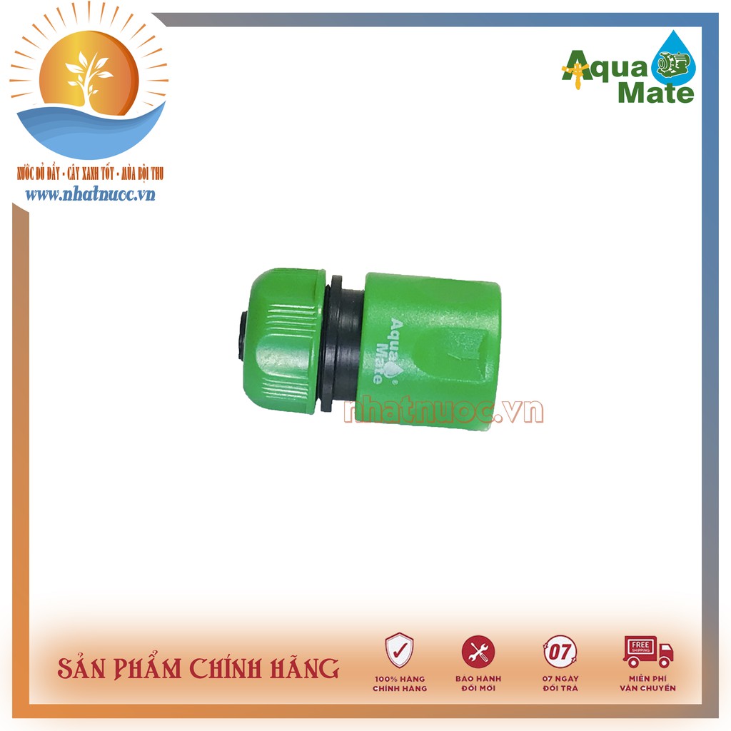 Nối nhanh một chiều Aquamate W-3140, chức năng ngăn nước 1 chiều dùng nối ống nước mềm 14-16mm với đầu nối nhanh âm.