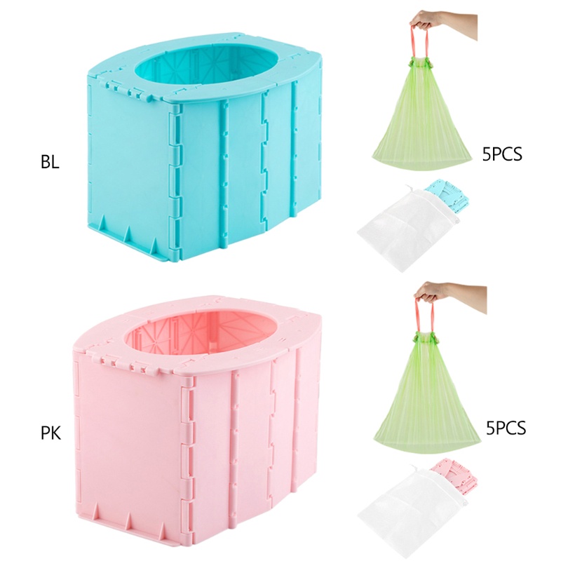 Bồn Tiểu Di Động Có Thể Gập Lại Tiện Dụng Cho Trẻ Em Đi Cắm Trại