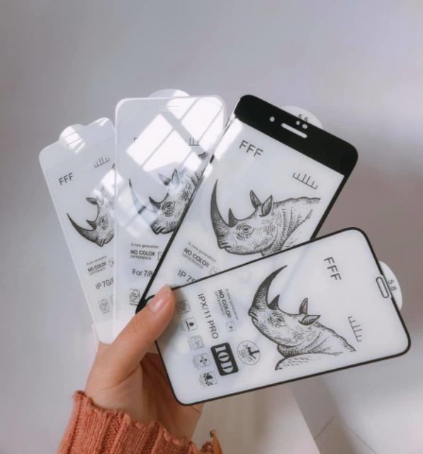 Cường lực tê giác full màn hình iphone 6/6s/7/8/6 plus/6s plus/7 plus/8 plus/X/Xs/Xr/Xs max/11/11 pro/11 pro max