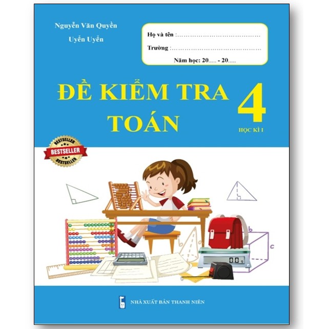Sách - Combo Bài Tập Tuần và Đề Kiểm Tra - Toán và Tiếng Việt 4 - Cả Năm (8 cuốn)