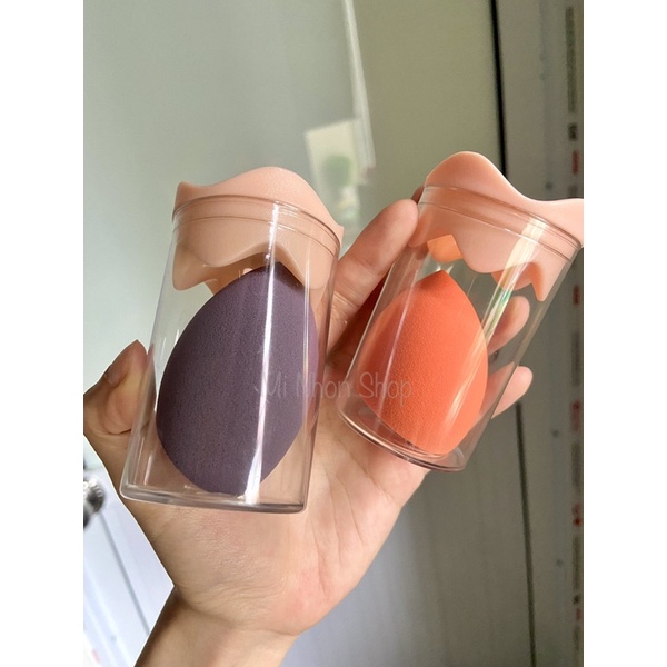 Mút trang điểm hình trứng siêu mềm không cứng đâu khách ơi