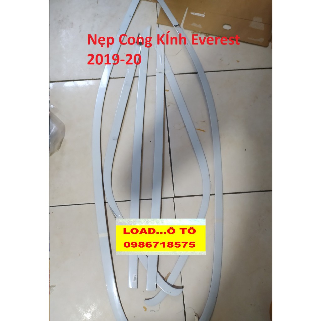 Bộ Nẹp chân kính, Cong Kính  INOX dành cho xe Ford Everest 2018-2019,2020