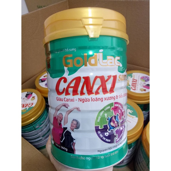 Sữa canxi người già Goldlac canxi sure - Sữa tiểu đường Goldlac Glucare - Sữa cơ xương khớp Goldlac Sure lon 900g