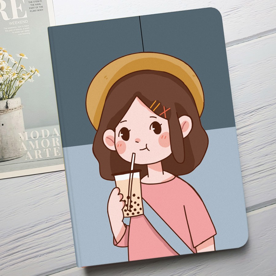 Bao Da iPad Viền Silicone Hoạt Hình - Nhiều Model | BigBuy360 - bigbuy360.vn